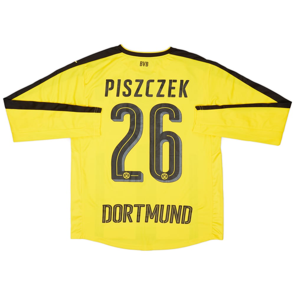 2016-17 Borussia Dortmund Home L/S Shirt Piszczek #26 - 9/10 - (XL.Boys)