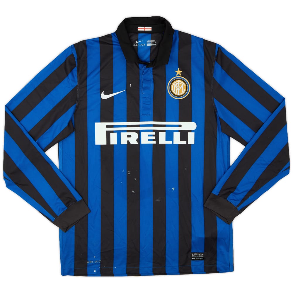 2011-12 Inter Milan Home L/S Shirt - 5/10 - (M)