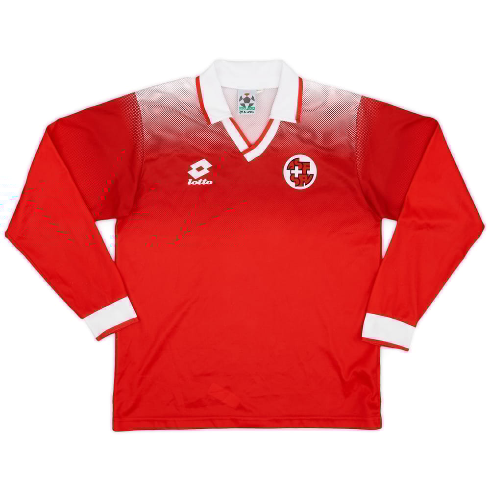 1996-98 Switzerland Home L/S Shirt - 8/10 - (XXL.Boys)