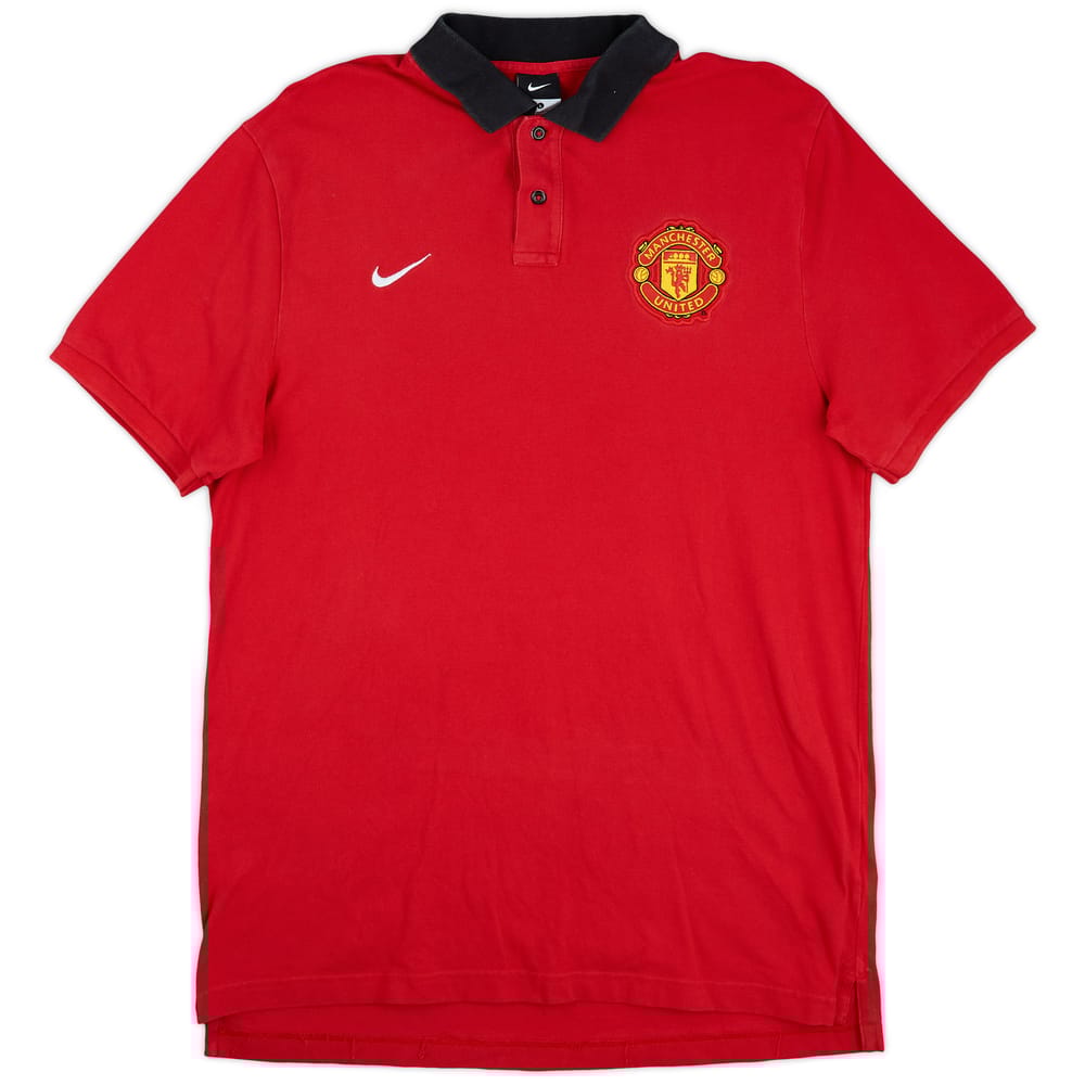 2013-14 Manchester United Nike Polo Shirt - 9/10 - (L)