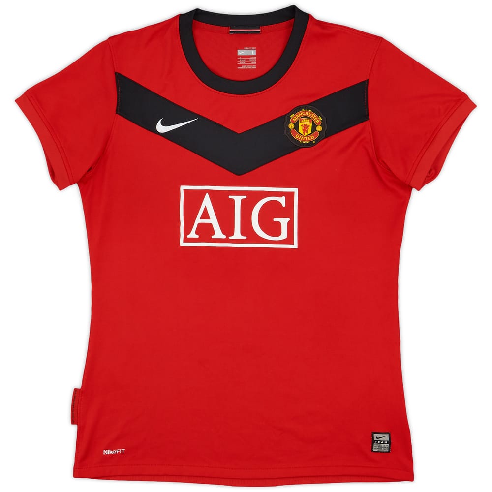 2009-10 Manchester United Home Shirt - 10/10 - (Women's L)