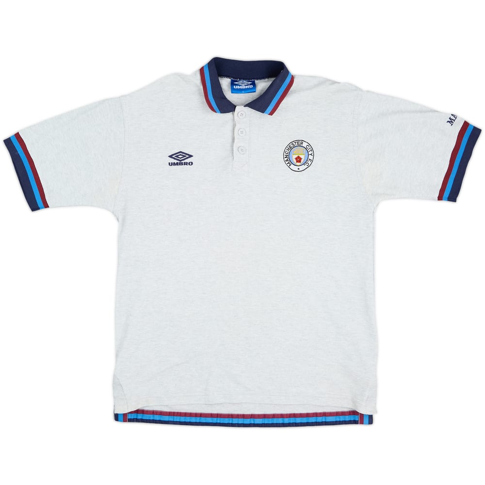1996-97 Manchester City Umbro Polo Shirt - 6/10 - (L)