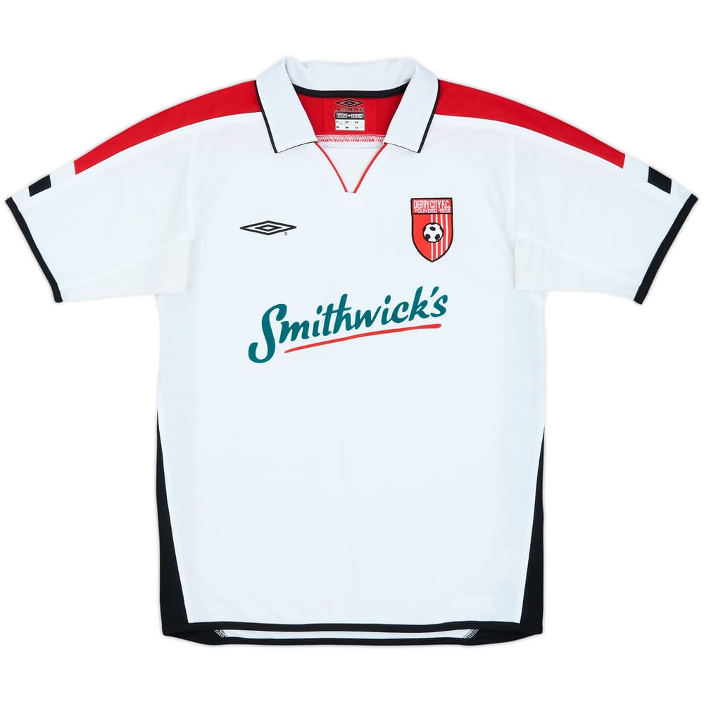 Camiseta de visitante del Derry City 2005 - 9/10 - (S)