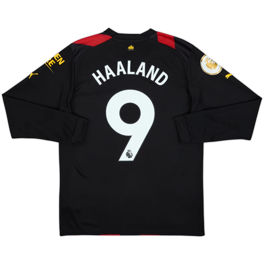 2022-23 Manchester City Away L/S Shirt Haaland #9 (M)