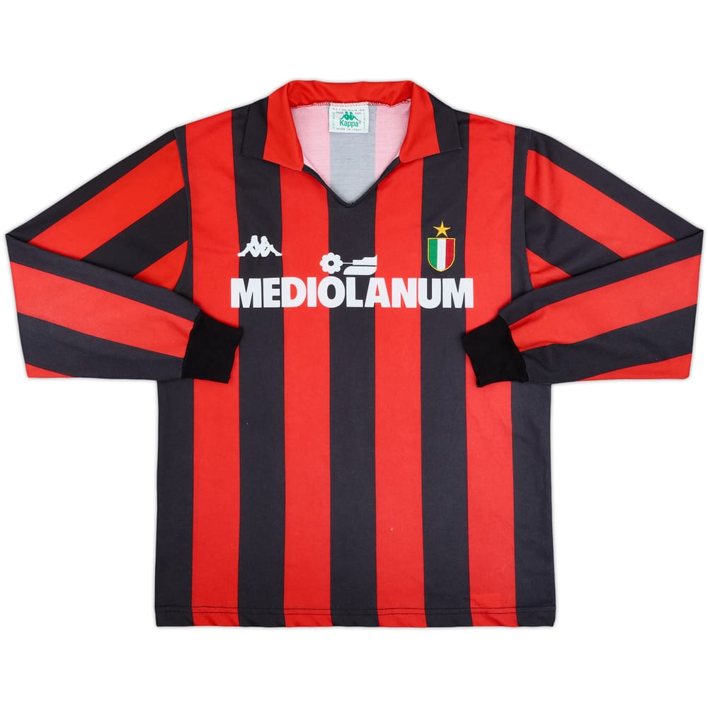 1988-89 AC Milan Local Camiseta Manga Larga - 9/10 - (M)