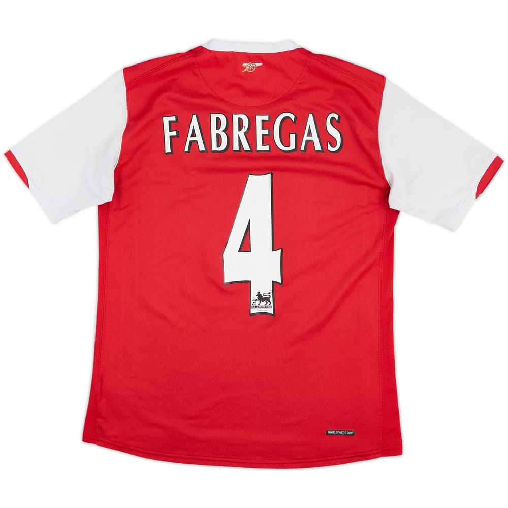 2006-08 Arsenal Home Shirt Fabregas #4 - 5/10 - (XL.Boys)