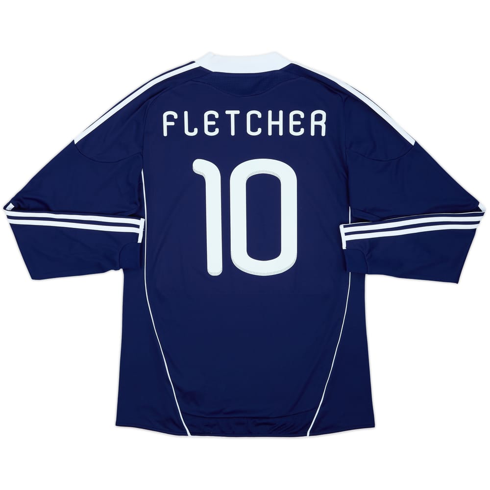 2010-11 Scotland Home L/S Shirt Fletcher #10 - 9/10 - (L)