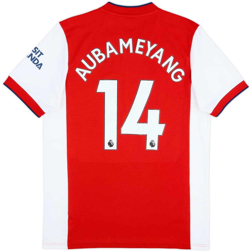 2021-22 Arsenal Home Shirt Aubameyang #14 - 7/10 - (L)