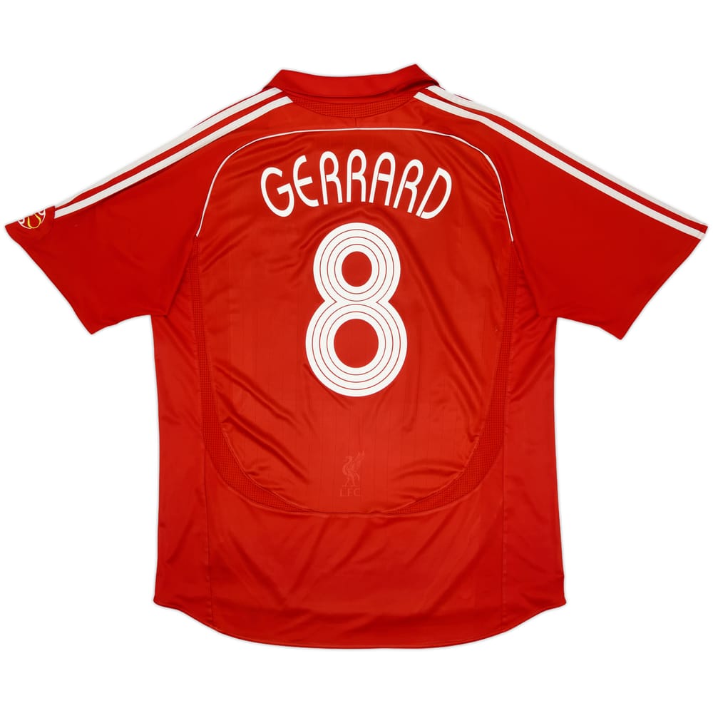 2006-08 Liverpool Home Shirt Gerrard #8 - 5/10 - (XL)