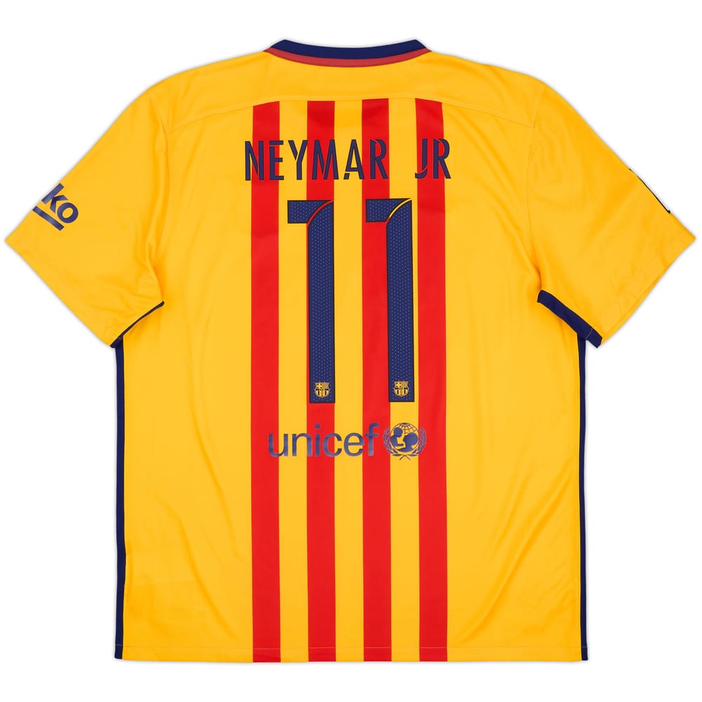 2015-16 Barcelona Away Shirt Neymar #11 - 8/10 - (XL)