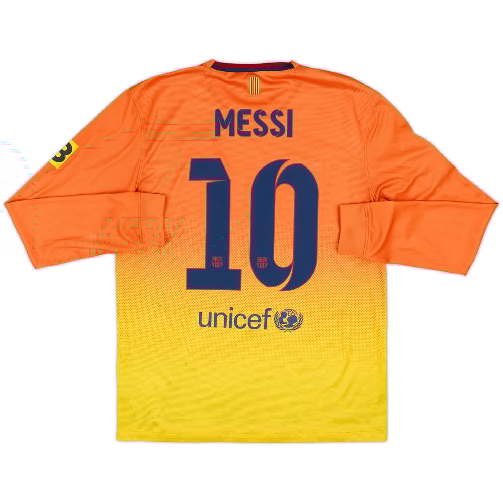 2012-13 Barcelona Away L/S Shirt Messi #10 - 6/10 - (M)