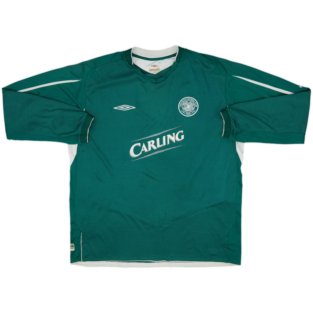 2004-05 Celtic Away L/S Shirt - 4/10 - (XXL)