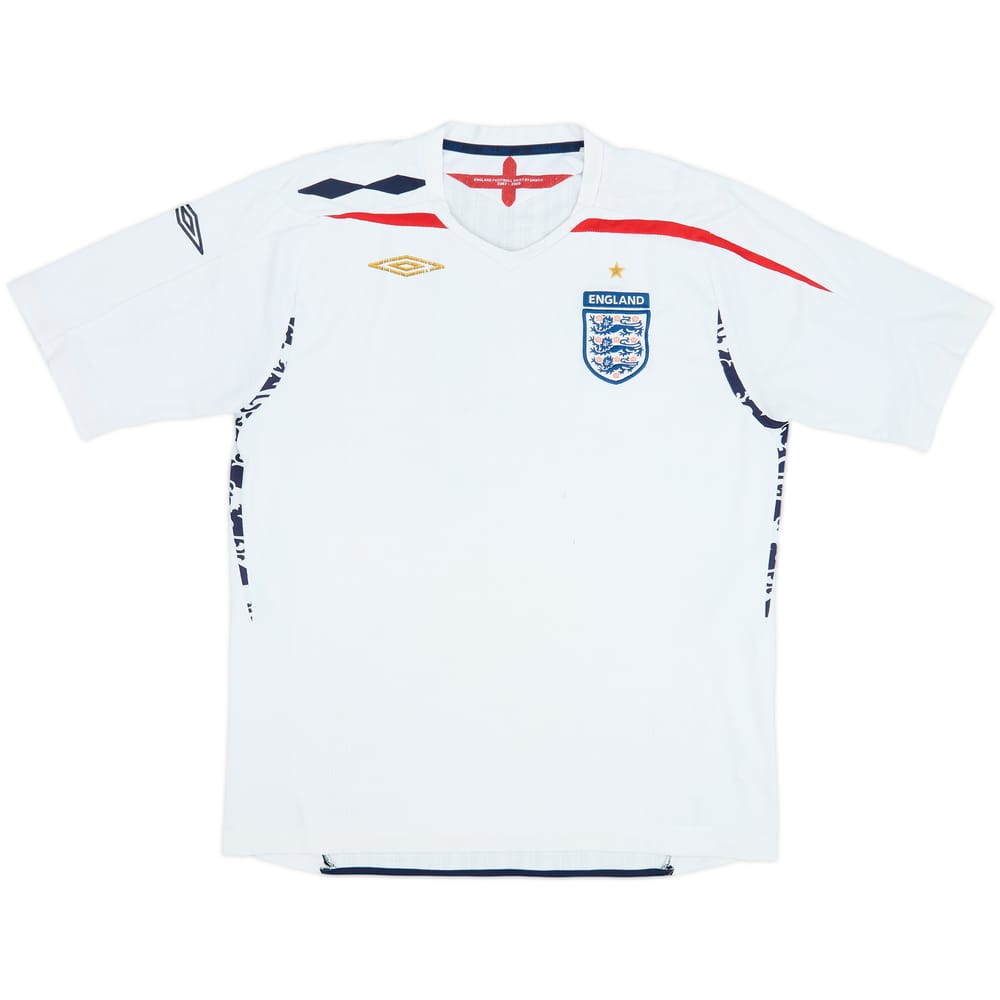 2007-09 England Home Shirt - 5/10 - (L)