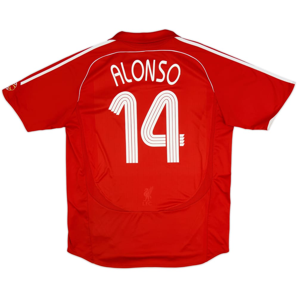 2006-08 Liverpool Home Shirt Alonso #14 - 5/10 - (XL)