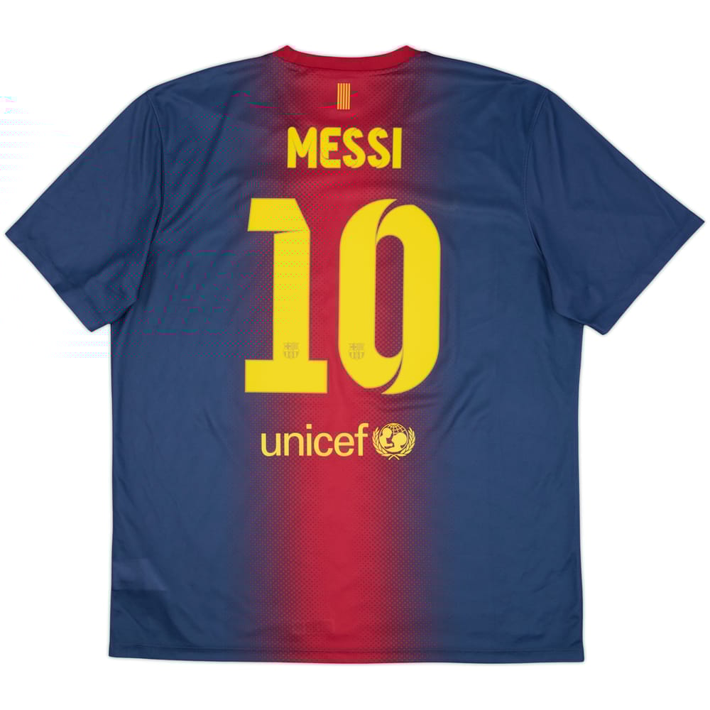 2012-13 Barcelona Basic Home Shirt Messi #10 - 8/10 - (XL)