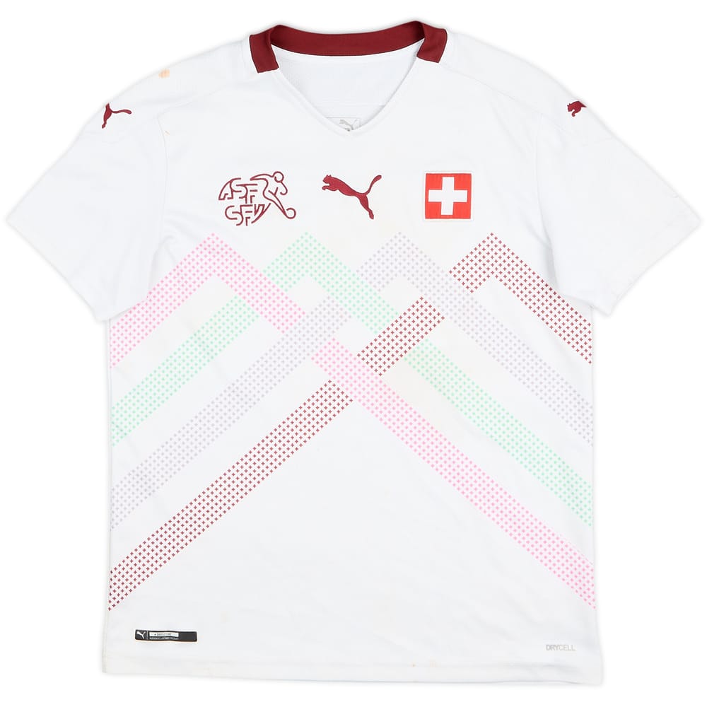 2020-21 Switzerland Away Shirt - 5/10 - (L.Boys)