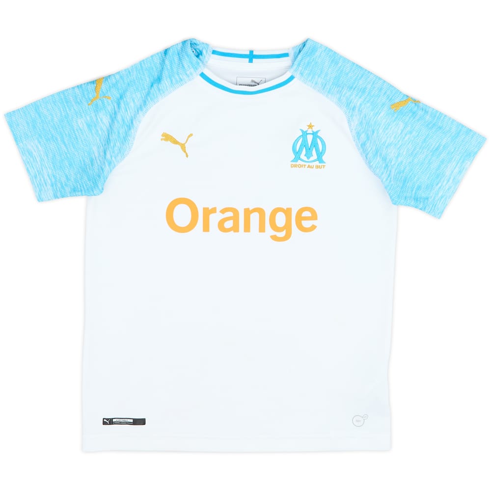 2018-19 Olympique Marseille Home Shirt - 8/10 - (M.Boys)