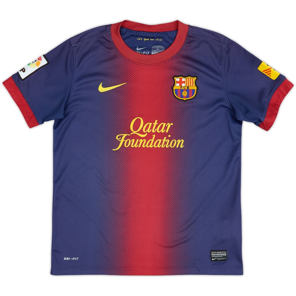 2012-13 Barcelona Home Shirt - 5/10 - (M.Boys)