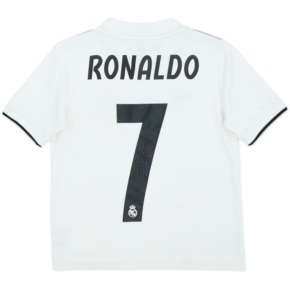 2018-19 Real Madrid Home Shirt Ronaldo #7 - 5/10 - (S.Boys)