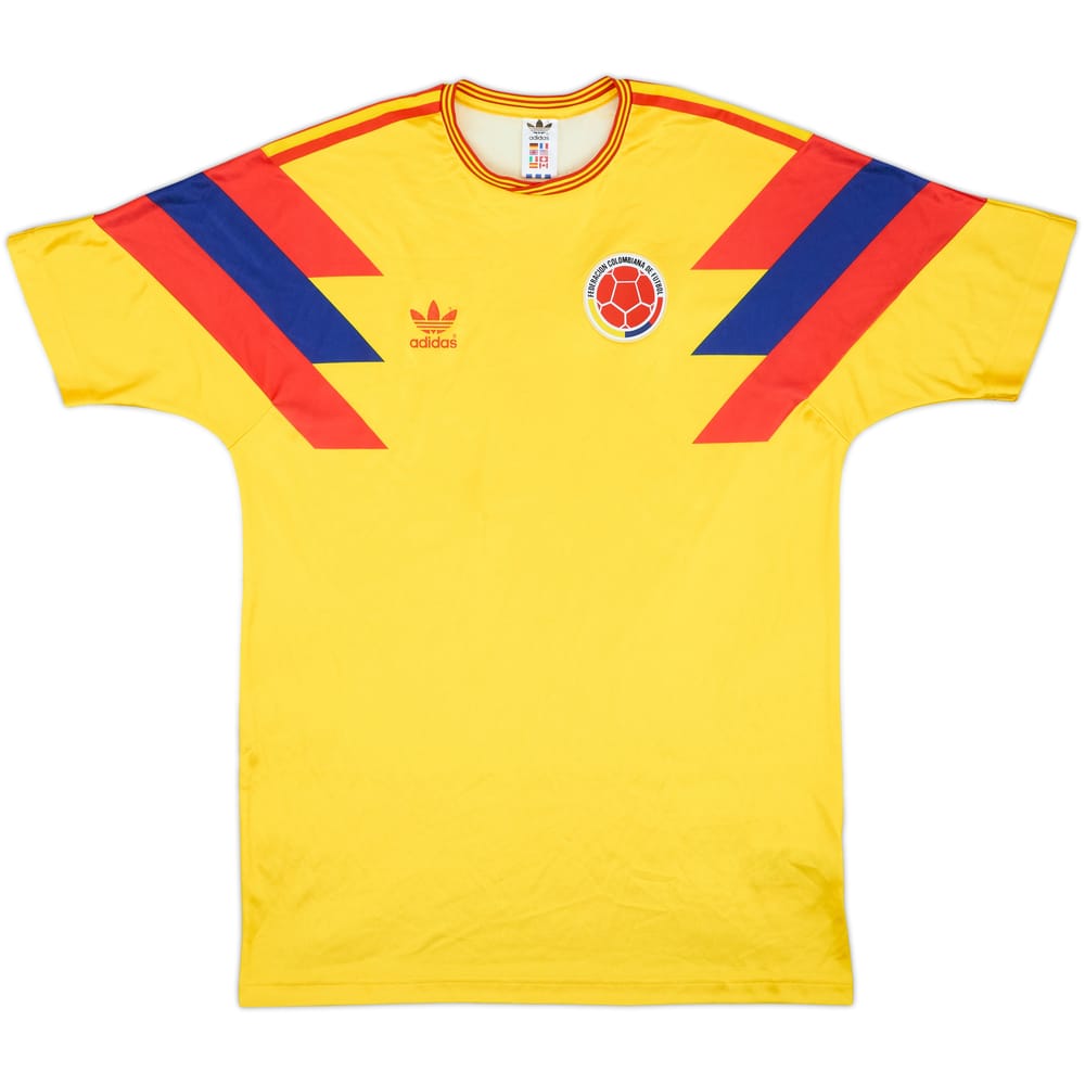 2018 Colombia '1990' Retro Home Shirt #10 - 6/10 - (L)