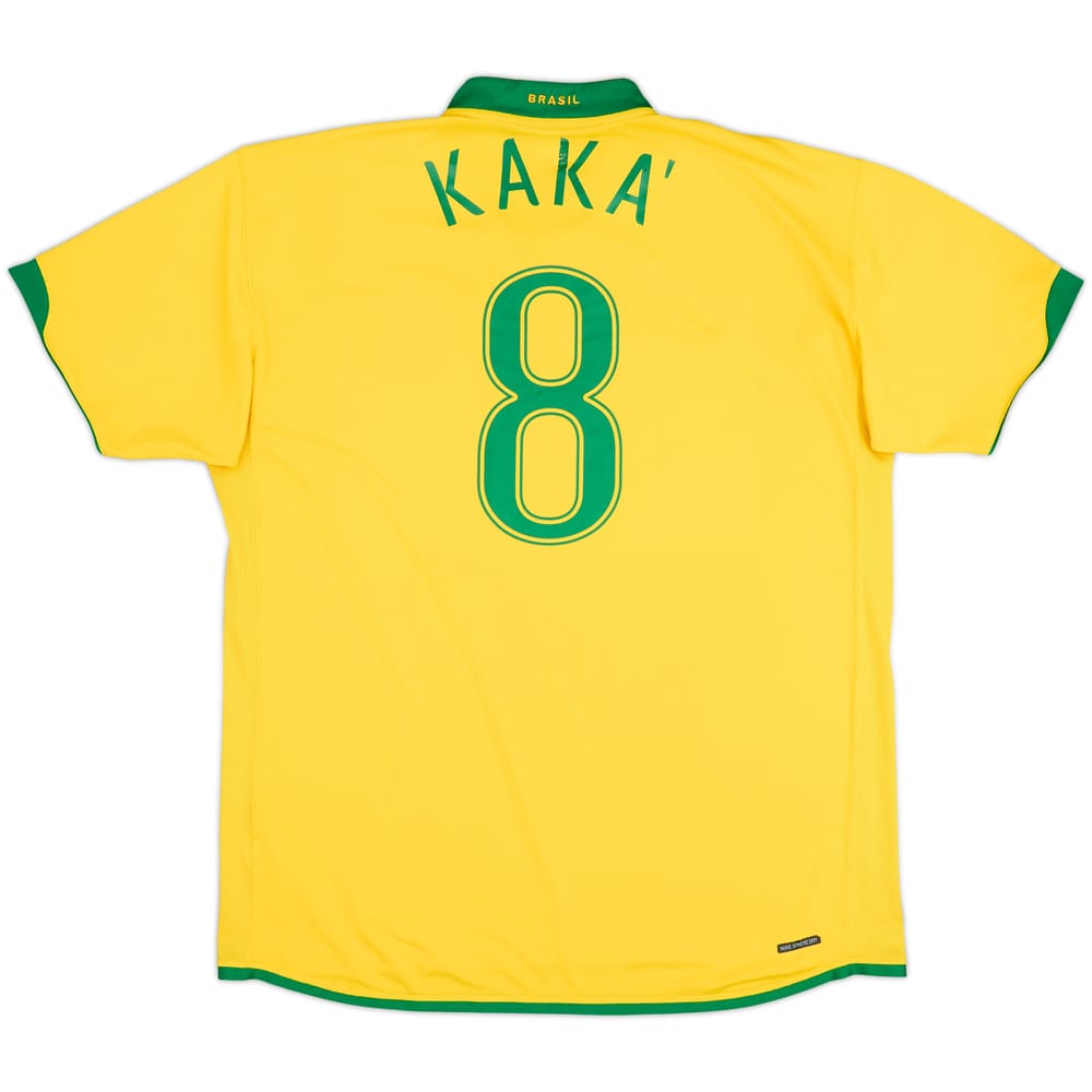 2006-08 Brazil Home Shirt Kaka #8 - 7/10 - (XXL)