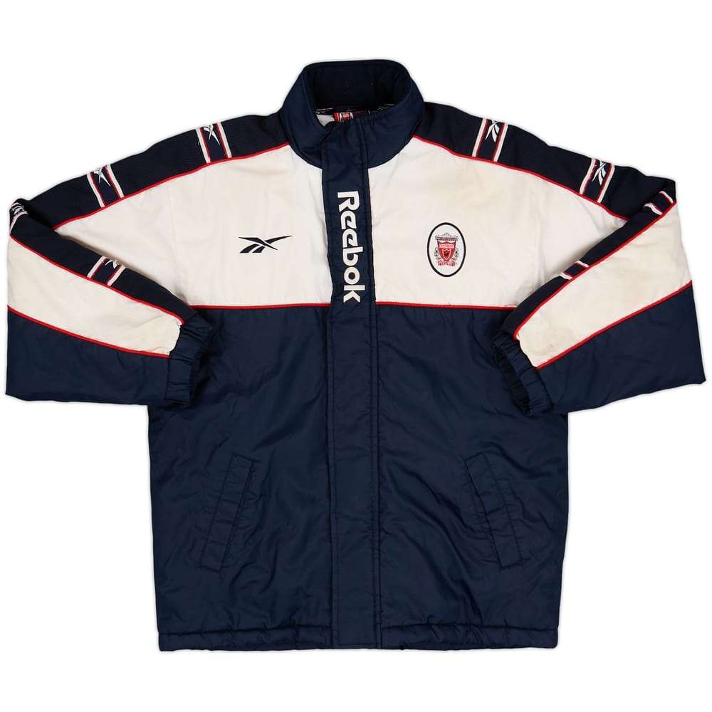 1998-99 Liverpool Reebok Abrigo acolchado de banquillo - 5/10 - (XS)