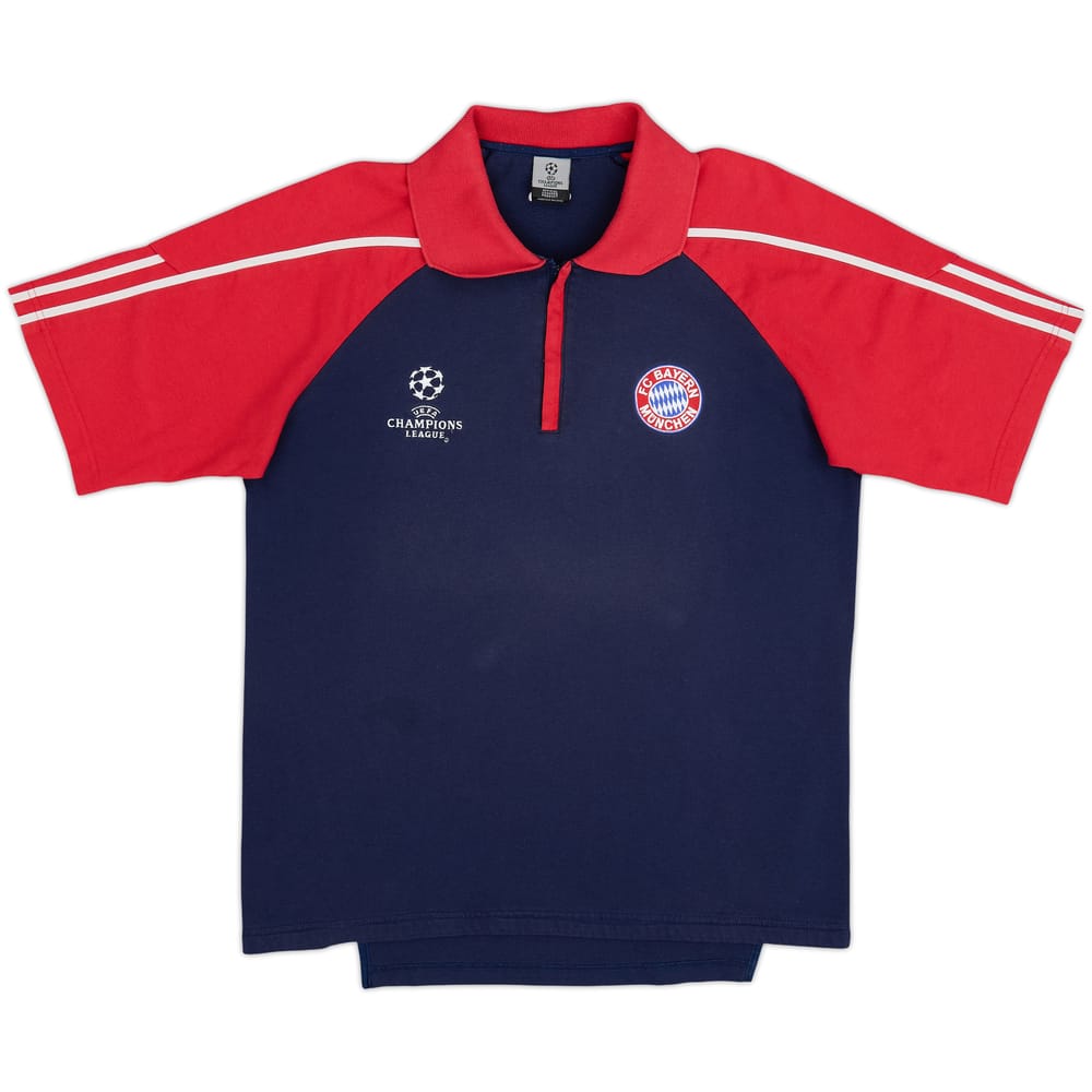 2002-03 Bayern Munich CL adidas 1/4 Zip Polo Shirt - 8/10 - (M)