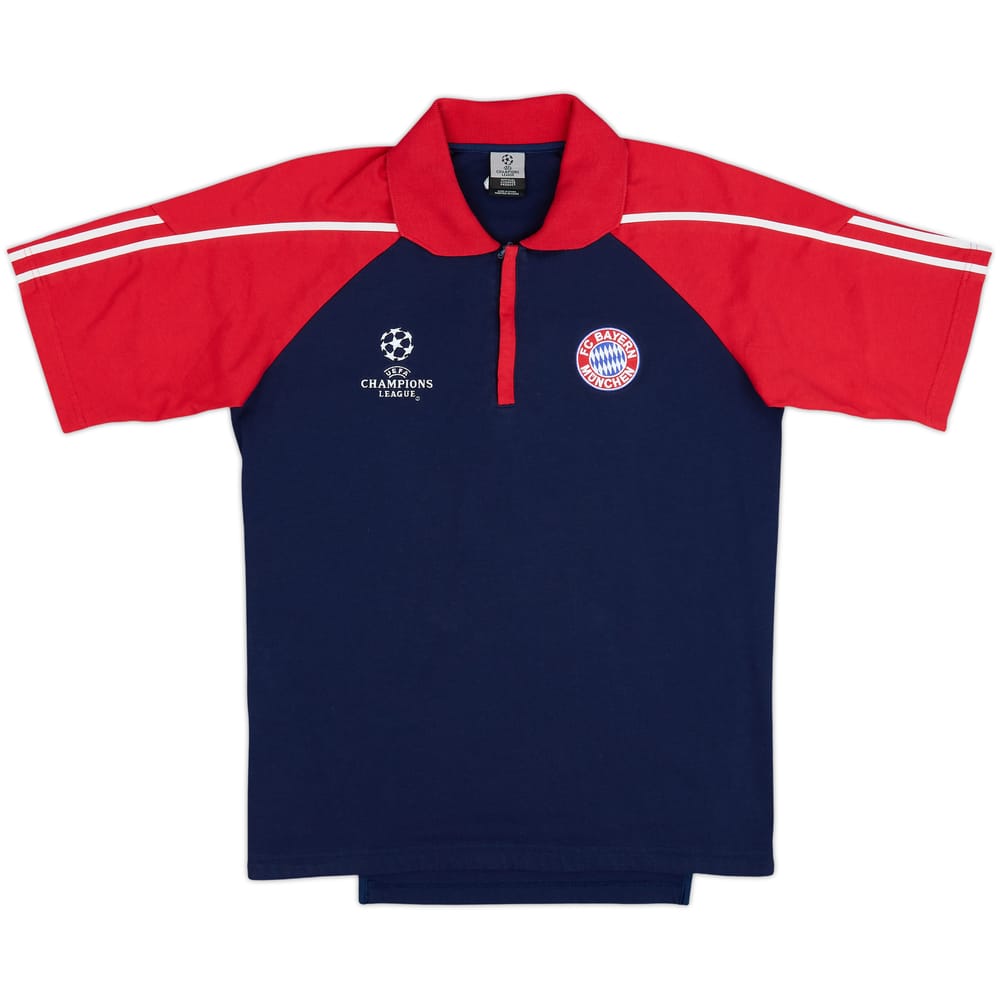 2002-03 Bayern Munich CL adidas 1/4 Zip Polo Shirt - 9/10 - (S)