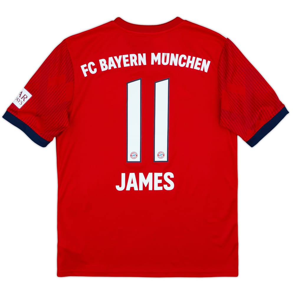 2018-19 Bayern Munich Home Shirt James #11 - 9/10 - (XL.Boys)