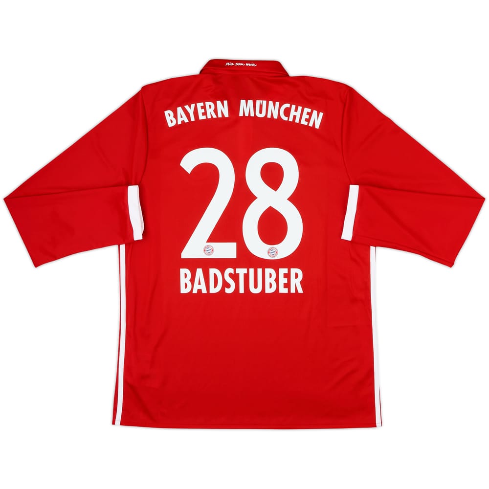 2016-17 Bayern Munich Home L/S Shirt Badstuber #28 - 9/10 - (L)