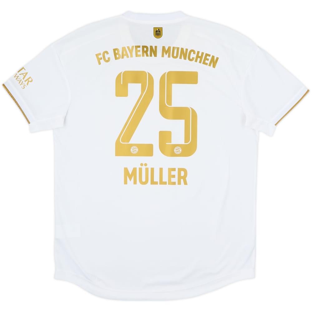 2022-23 Bayern Munich Authentic Away Shirt Muller #25 - 8/10 - (L)