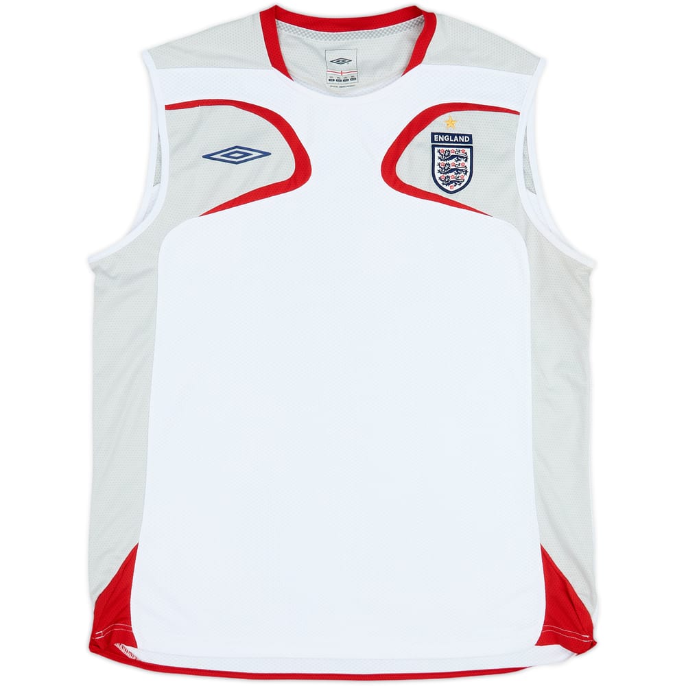 2007-08 England Umbro Training Vest - 9/10 - (XXL)