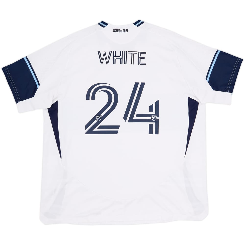 2025-26 Vancouver Whitecaps Authentic Home Shirt White #24 - 8/10 - (XXL)