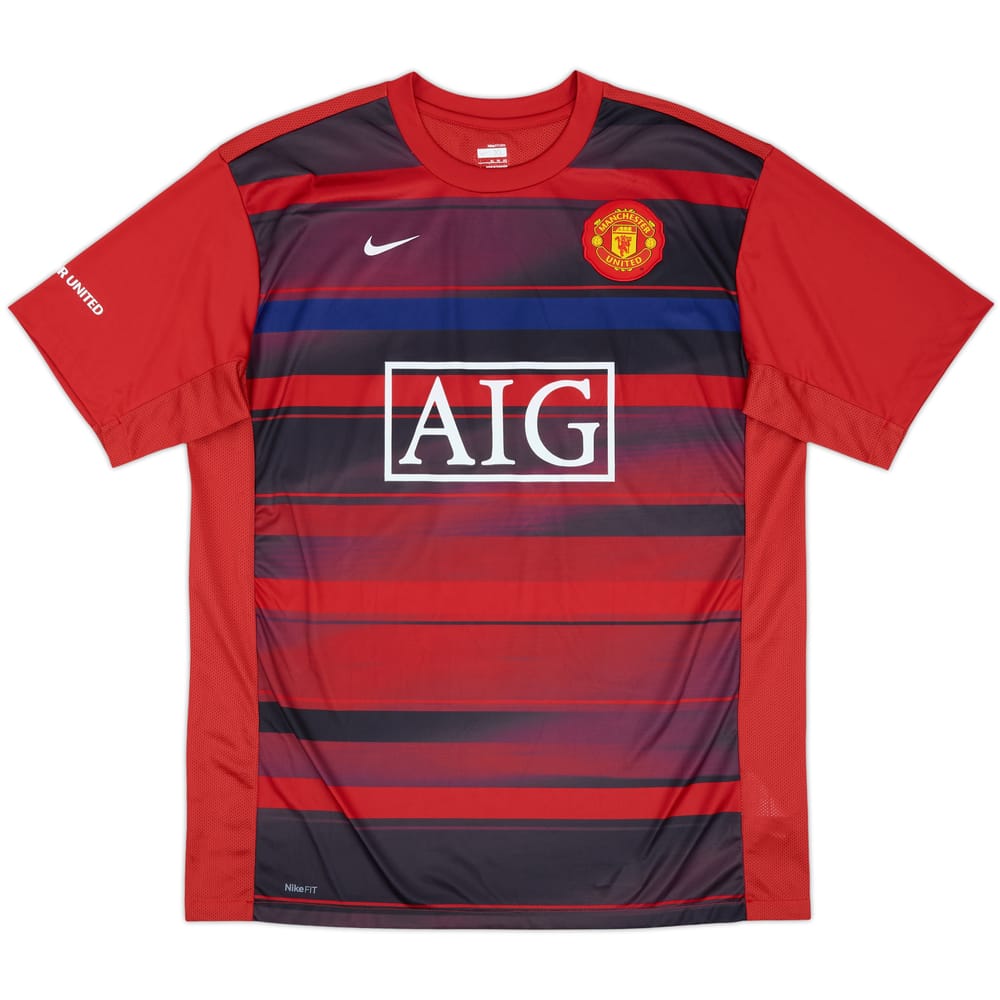 2009-10 Manchester United Nike Training Shirt - 8/10 - (XL)