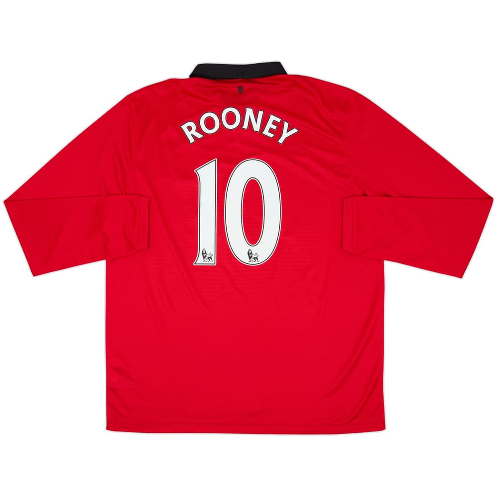 2013-14 Manchester United Local M/L Camiseta Rooney #10 - 9/10 - (XL)