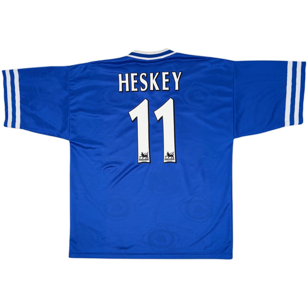 1996-98 Leicester Home Shirt Heskey #11 - 8/10 - (XL)