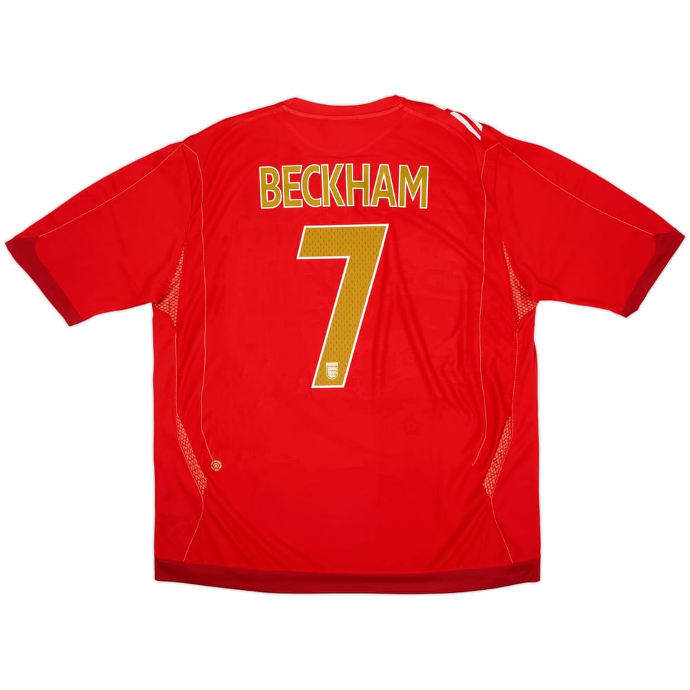 2006-08 England Away Shirt Beckham #7 (XXL)