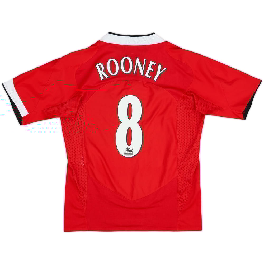 2004-06 Manchester United Home Shirt Rooney #8 - 8/10 - (M)