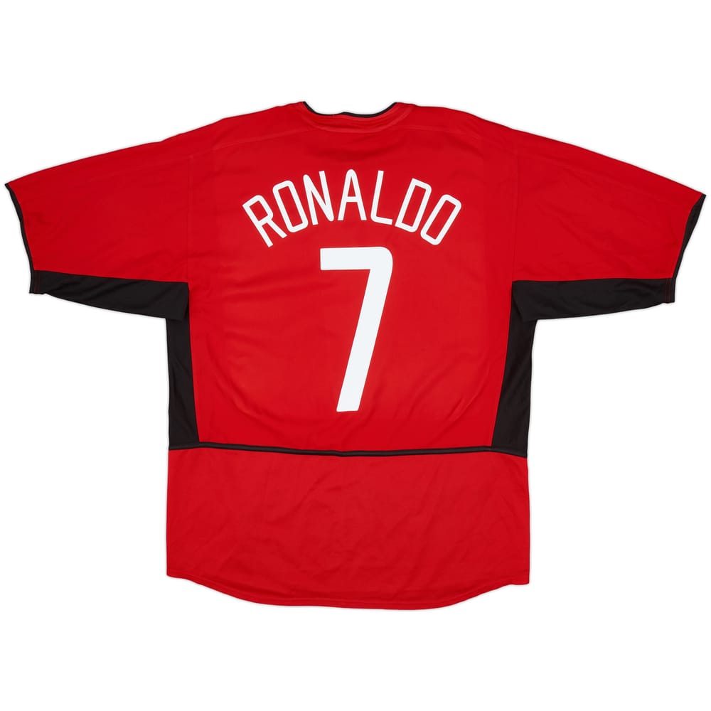 2002-04 Manchester United Home Shirt Ronaldo #7 - 6/10 - (L)
