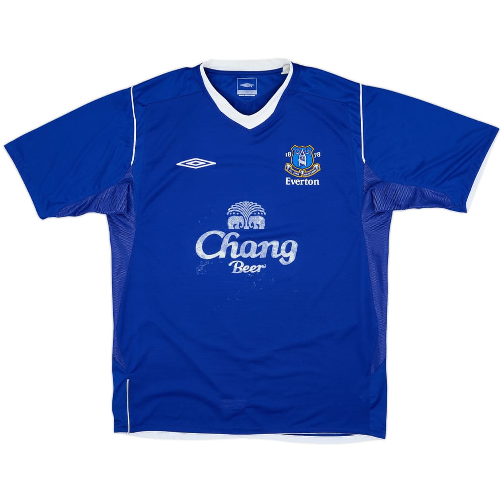 2004-05 Everton Camiseta Local - 5/10 - (L)