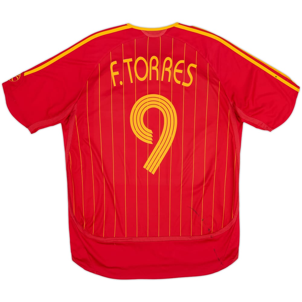 2006-08 Spain Home Shirt F.Torres #9 - 6/10 - (L)