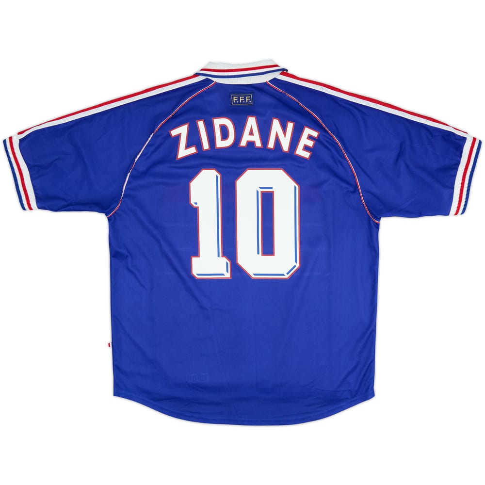 1998-00 Francia Camiseta de local Zidane #10 - 8/10 - (XL)