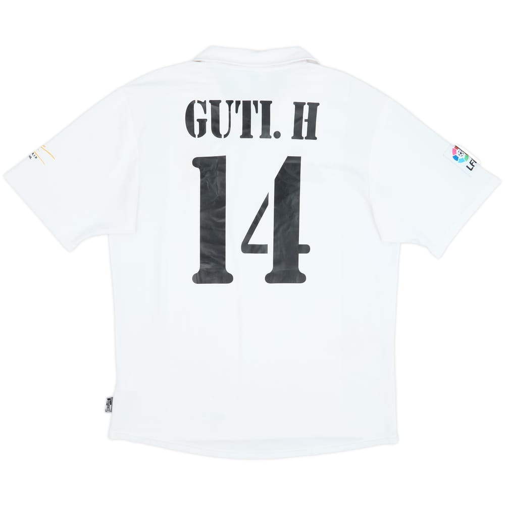 2002-03 Real Madrid Centenary Home Shirt Guti. H #14 - 8/10 - (L)