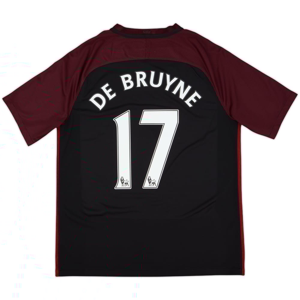 2016-17 Manchester City Away Shirt De Bruyne #17 - 9/10 - (L)