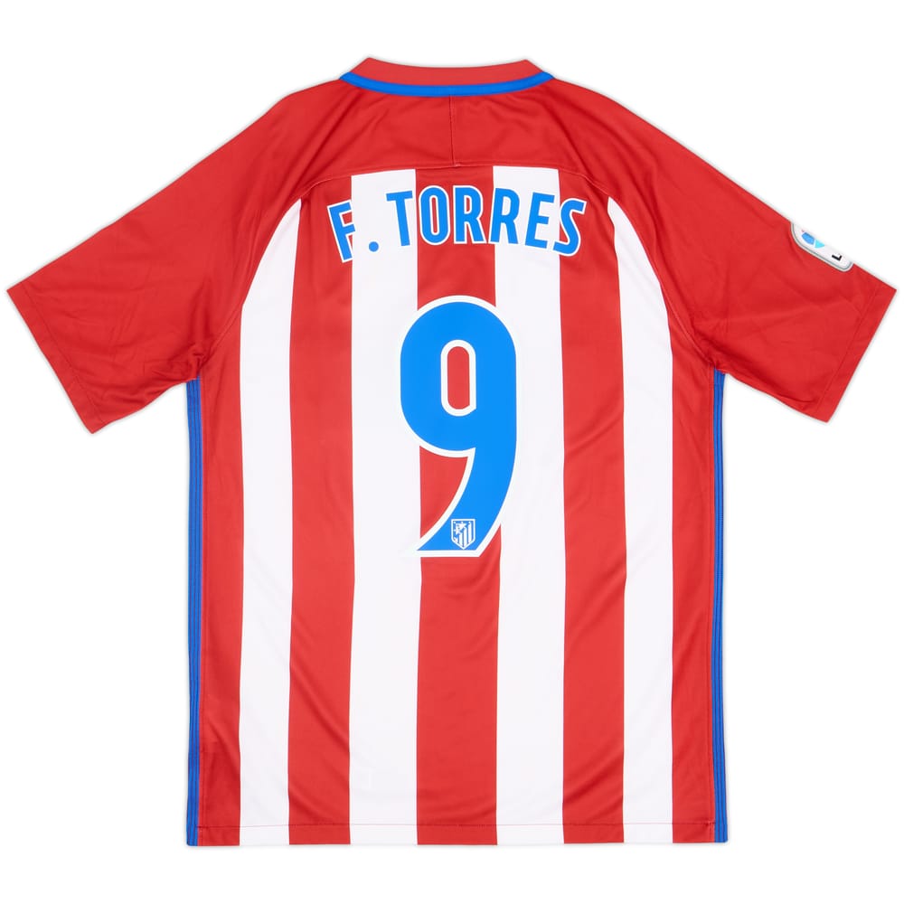 2016-17 Atletico Madrid Home Shirt Torres #9 - 9/10 - (M)