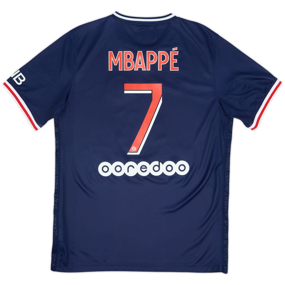 2020-21 Paris Saint-Germain Home Shirt Mbappe #7 - 8/10 - (M)