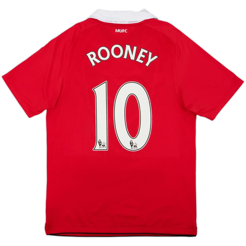 2010-11 Manchester United Home Shirt Rooney #10 - 9/10 - (S)