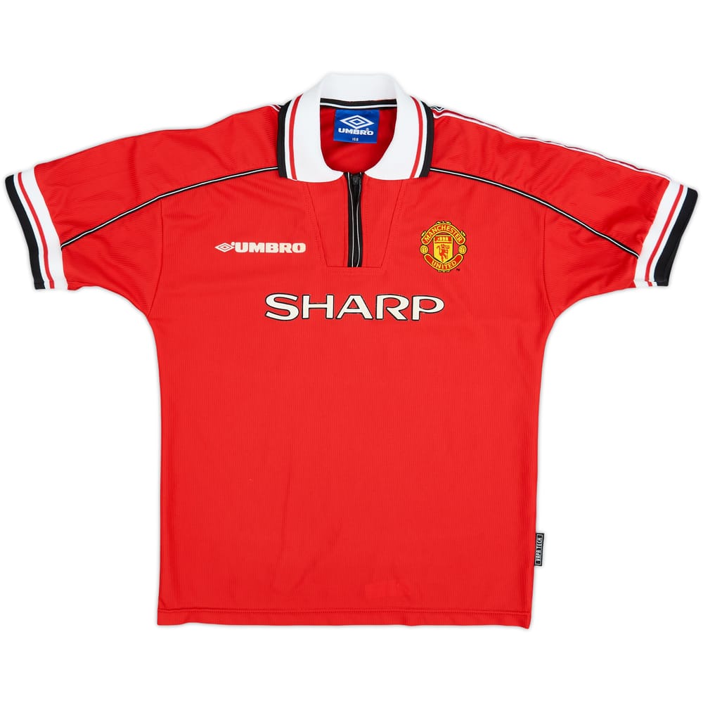 1998-00 Manchester United Home Shirt - 10/10 - (L.Boys)