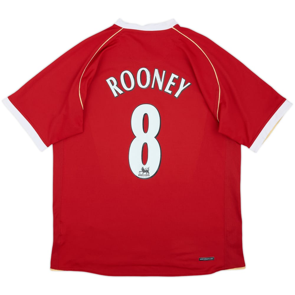 2006-07 Manchester United Home Shirt Rooney #8 - 8/10 - (L)