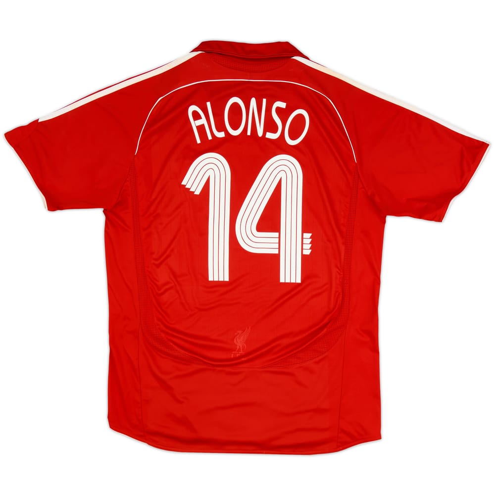 2006-08 Liverpool Home Shirt Alonso #14 - 5/10 - (L)